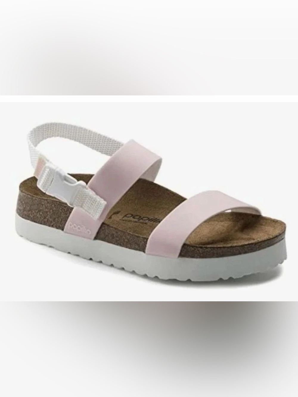 Birkenstock Papillio Cameron Pop Platform Sandals Pastel Pink Adjustable W Sz 11